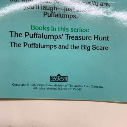 The Puffalumps and the Big Scare Fisher-Price Marvel Books Vintage 80s Quaker - Imagen 3 de 8