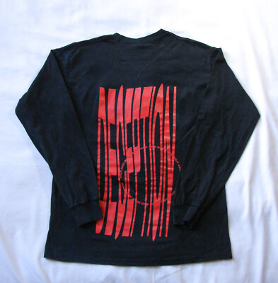 ミュージシャン muque game long T-shirt Milk and Bones Black Long Sleeve Deception Concert T Shirt / Merch