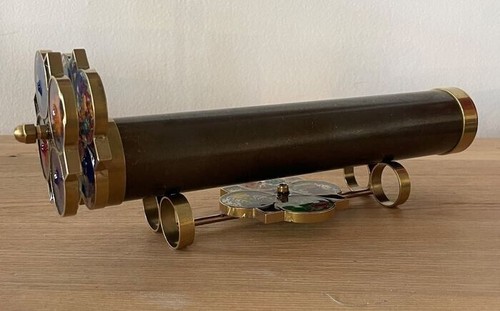 Handmade ORIGINAL Roy Cohen Giant Flower Extra wheel Kaleidoscope - Bild 6 von 11