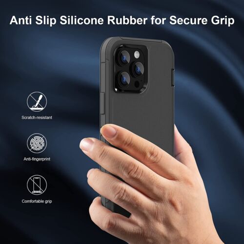 Coque antichoc pour iPhone 16e 15 14 13 12 11 Pro Max XR X Max 8 7 Plus SE - Photo 5 sur 16