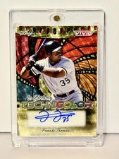 2025 Leaf Vivid Frank Thomas Super Prismatic Gold 1/1 Auto GA-FT1 White Sox HOF