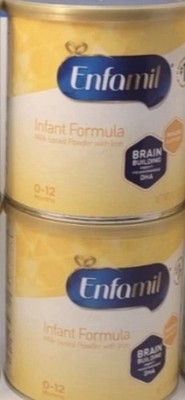 Enfamil Infant Formula 2 Pack, Milk-based Powder w Iron 12.5 OZ Cans Exp 5/2027