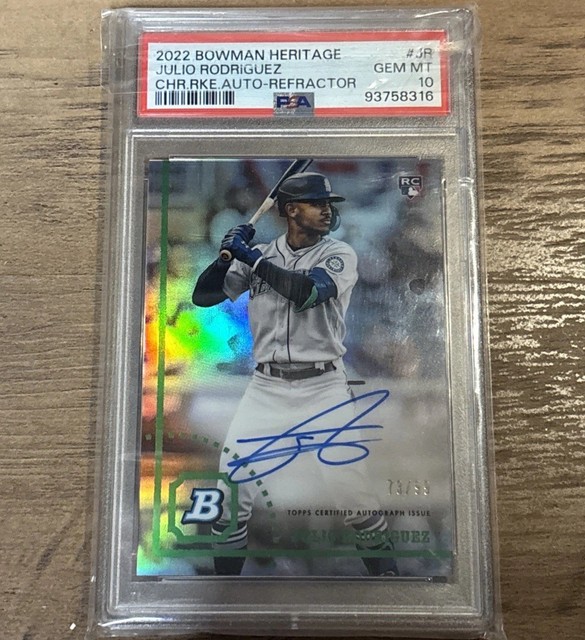 Julio Rodríguez 2022 Bowman Bowman Chrome Rookie Autographs