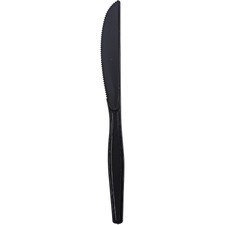 Heavy Weight Plastic Knife, Black, 1000 Count