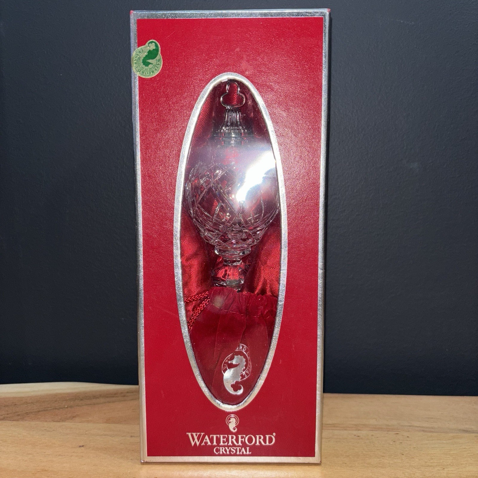 Waterford Crystal Kinsale Spire Ornament Mint in Box w Hanger