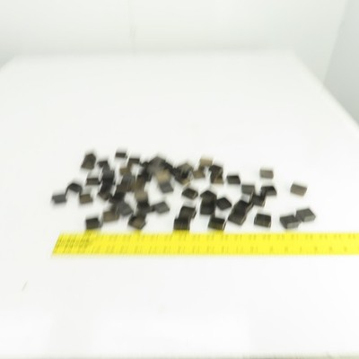 1'' x 1'' Square Black Plastic Steel Tube Cap Plug Lot Of 52