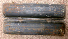1959 1967 Chevrolet Script Valve Cover Pair 283 327 Hot Rod Gm Patina