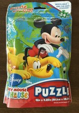 Disney Mickey Mouse 24pc Puzzle On The Go 15 x11.25 Resealable Bag Brand New