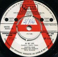 CHAPTER FOUR*IN MY LIFE*UNITED ARTISTS*DEMO*GARAGE KILLER*LISTEN
