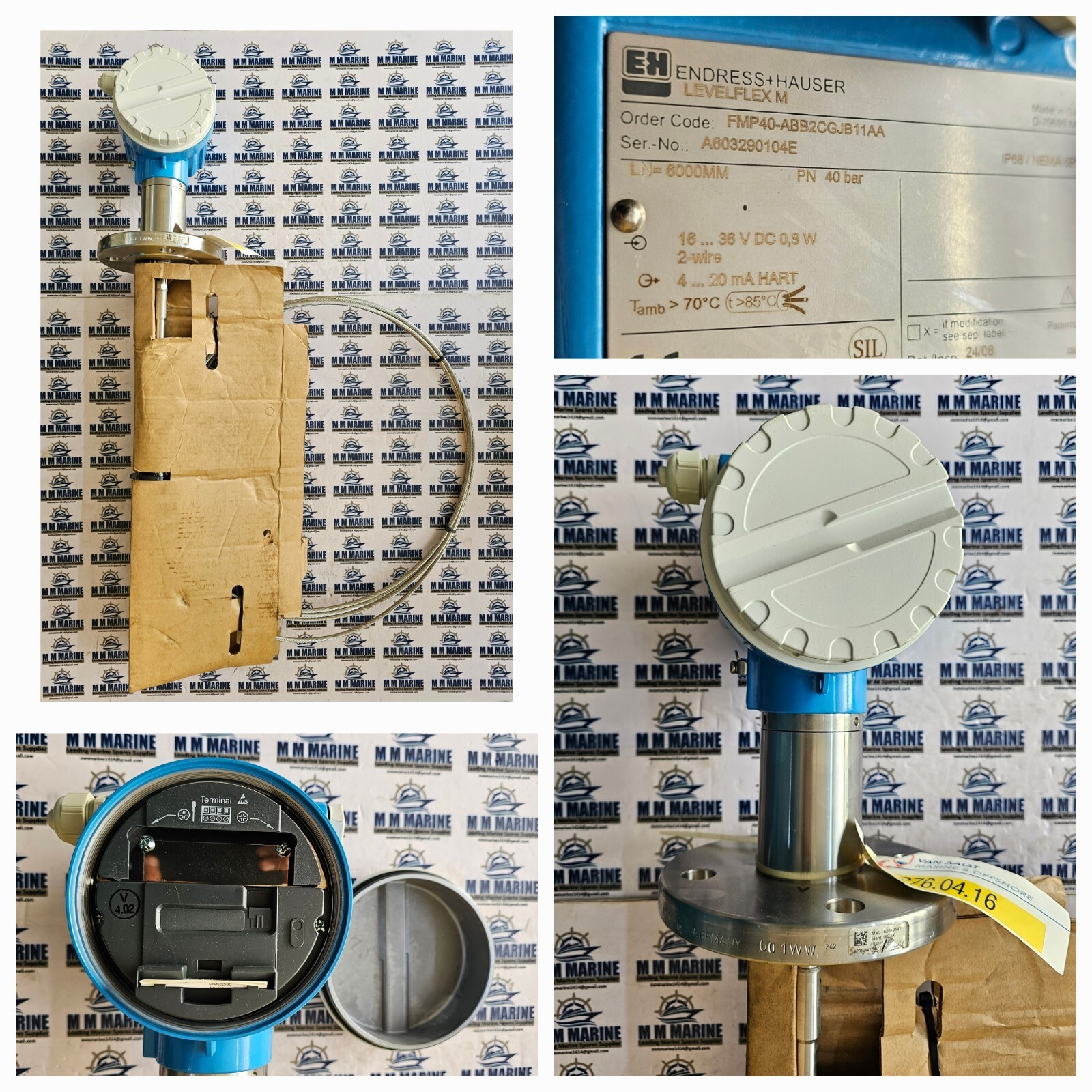 Endress+Hauser LEVELFLEX M FMP40-ABB2CGJB11AA Level Transmitter 6000mm