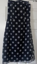 Talbots Womens Black /Gray Strapless Pure Sil...