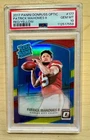 2017 Panini Donruss Optic  Rated Rookie Patrick Mahomes Red / Yellow PSA 10