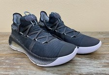 Under Armour Curry 6 Team Black Gold Basketball Shoes 3022893-008 Men's Size 9