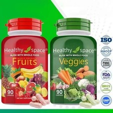 Fruits & Veggies Dietary Supplement Plant Based Vitamins Vegetable 180 ct Daily