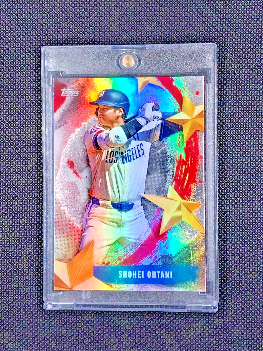 POPULAR SHOHEI OHTANI RAINBOW FOIL GOLD STARS HOLO INVESTMENT MVP