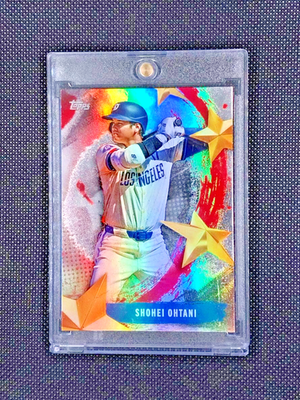 COOL SHOHEI OHTANI RAINBOW REFRACTOR GOLD STARS HOLO INVESTMENT