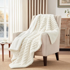Westinghouse Electric Blanket Heated Throw, Super Cozy Luxury Polyester with 6 H