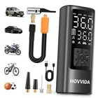 Tire Inflator Portable Air Compressor, Bike Pump, Air Pump for Car Tires Black