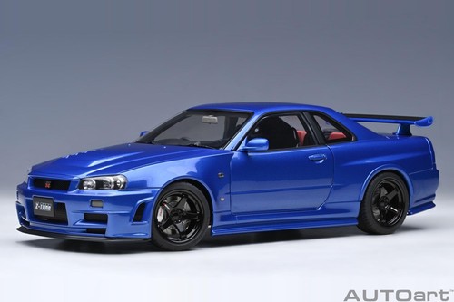 AUTOart 1/18 Nismo R34 GT-R Z-tune Bayside Blue Model Car JP - Picture 8 of 9