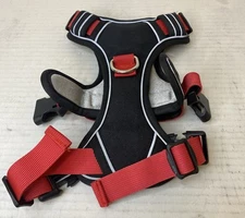 No Pull Dog Pet Harness Adjustable Control Vest Dogs Red & Black Small/medium