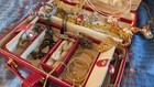 Faux Red Leather Jewelry Box with Jewelry — photo 10