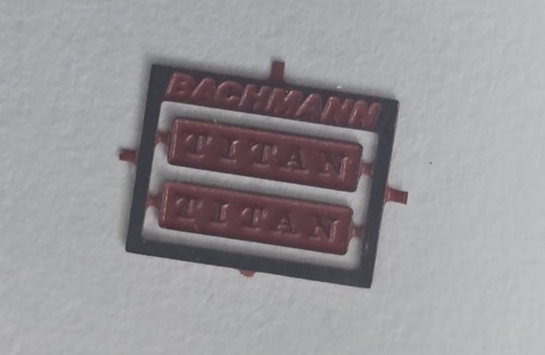 Placas de identificación grabadas "Titan" para calibre 47612 N (2 mm) - NUEVO Farish Original | Condition: New