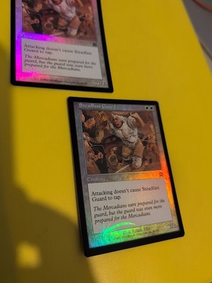 Standhafte Wache x2 Rebel Mercadian Masques. FOLIE. Magic the Gathering Karte.
