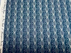 Cotton Fabric 1800s Civil War Repro Buda Blue Floral Colorful Coor Marcus 1/2yd