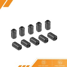 10Pack 9mm Ferrite Cores Ring Clip-On RFI EMI Noise Suppression Cable Clip Black