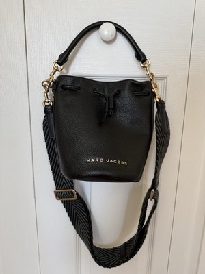 Marc Jacobs Women's Leather Bucket Bag Black Preowned | eBay
