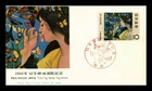 Dr Jim Stamps Japan 1966 Fujishima Takeji Butterflies Art First Day Cover