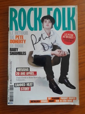 peter Doherty Autogramm ROCK n' FOLK Baby Shambles signiert live PARIS Sammler