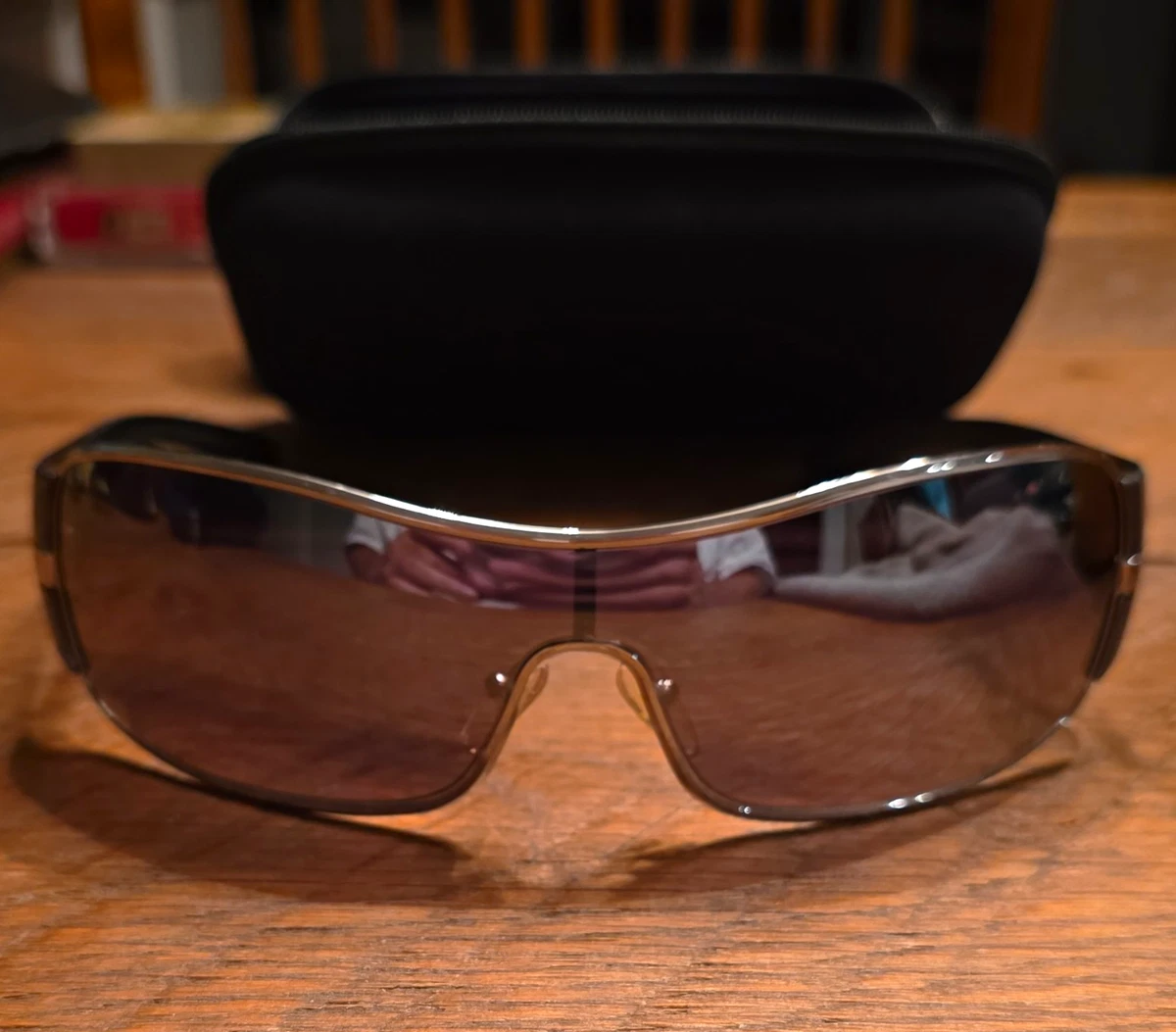 PRADA Brown Wrap Sunglasses for Men for sale | eBay