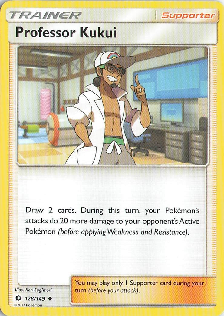 Professor Kukui 128/149 Uncommon SM Base Set Pokemon Lightly Played (L1)