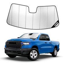 Windshield Sun Shade for Ram 1500 2019 2019-2026 5in Sensor Advanced Silver