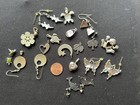 ENAMEL Pendants & Earring Lot Butterflies Frog Turtles Dolphin Flower Moon Heart — photo 4
