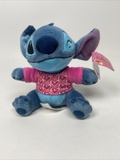 Disney Lilo and Stitch Winking Valentine Plush Stuffed Animal NEW JustPlay 6"