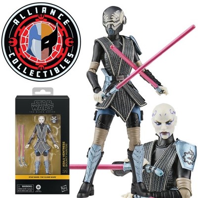 2026 Star Wars Black Clone Wars 21 ASAJJ VENTRESS Bounty Hunter 6'' Hasbro Figure