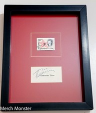 Gherman Titov Signed Autographed Cut Framed w/ USSR Stamp | Vostok 2 Cosmonaut