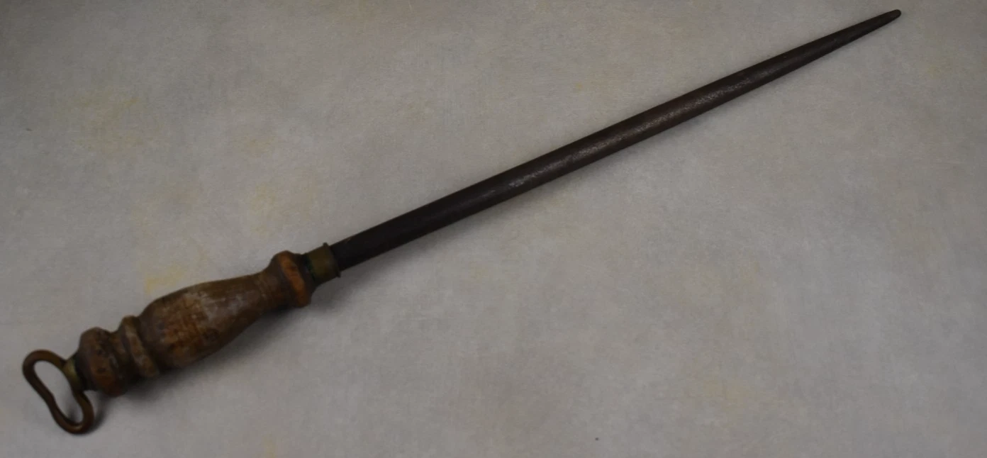 Vintage 14" Knife Sharpener 20" Total Length Honing Rod with wood handle
Opens in a new window or ta