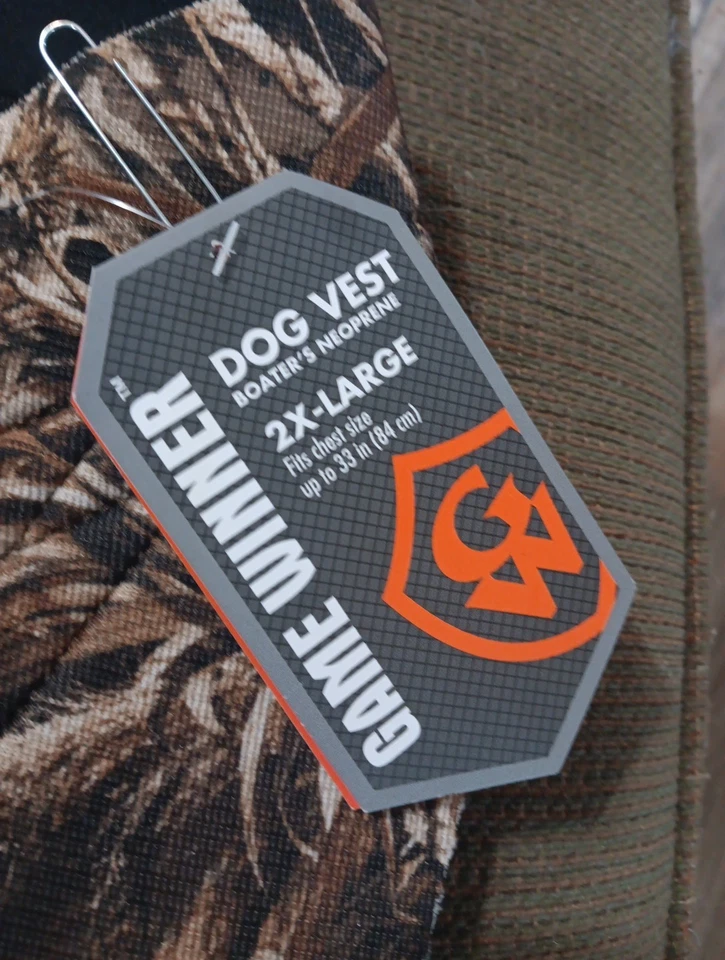 Game Winner Dog Vest Boater's Neoprene 2X-Large NWT - Image 2 of 4