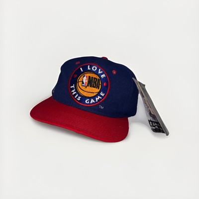 ファングッズ Nba logo by sport specialties Vintage NBA Logo Sports Specialties Black Dome Plain SnapBack Wool