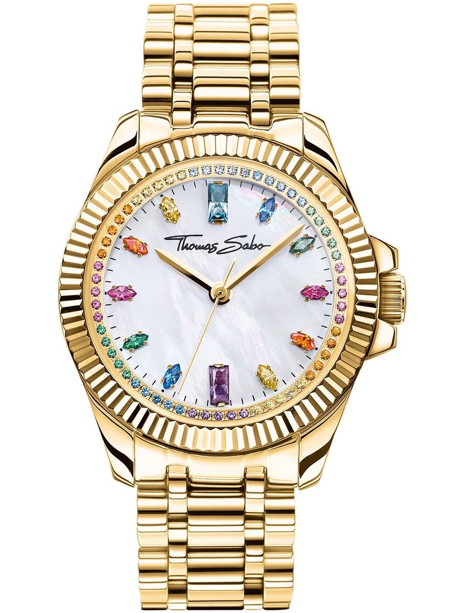 Thomas Sabo WA0237 213 203 33 mm leder (dames) rosé   horloges
