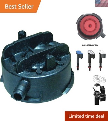 Durable Toilet Fill Valve Replacement Cap R528P2, Black, Easy Install, Pack of 2