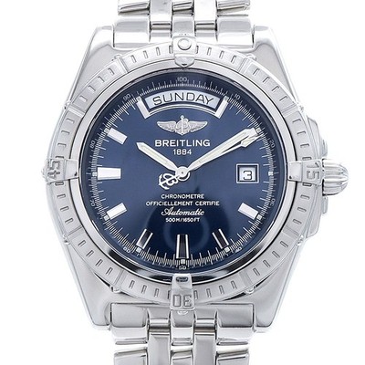 Internally  BREITLING Breitling Headwind A45355 500m Water Resistant Day Date Na