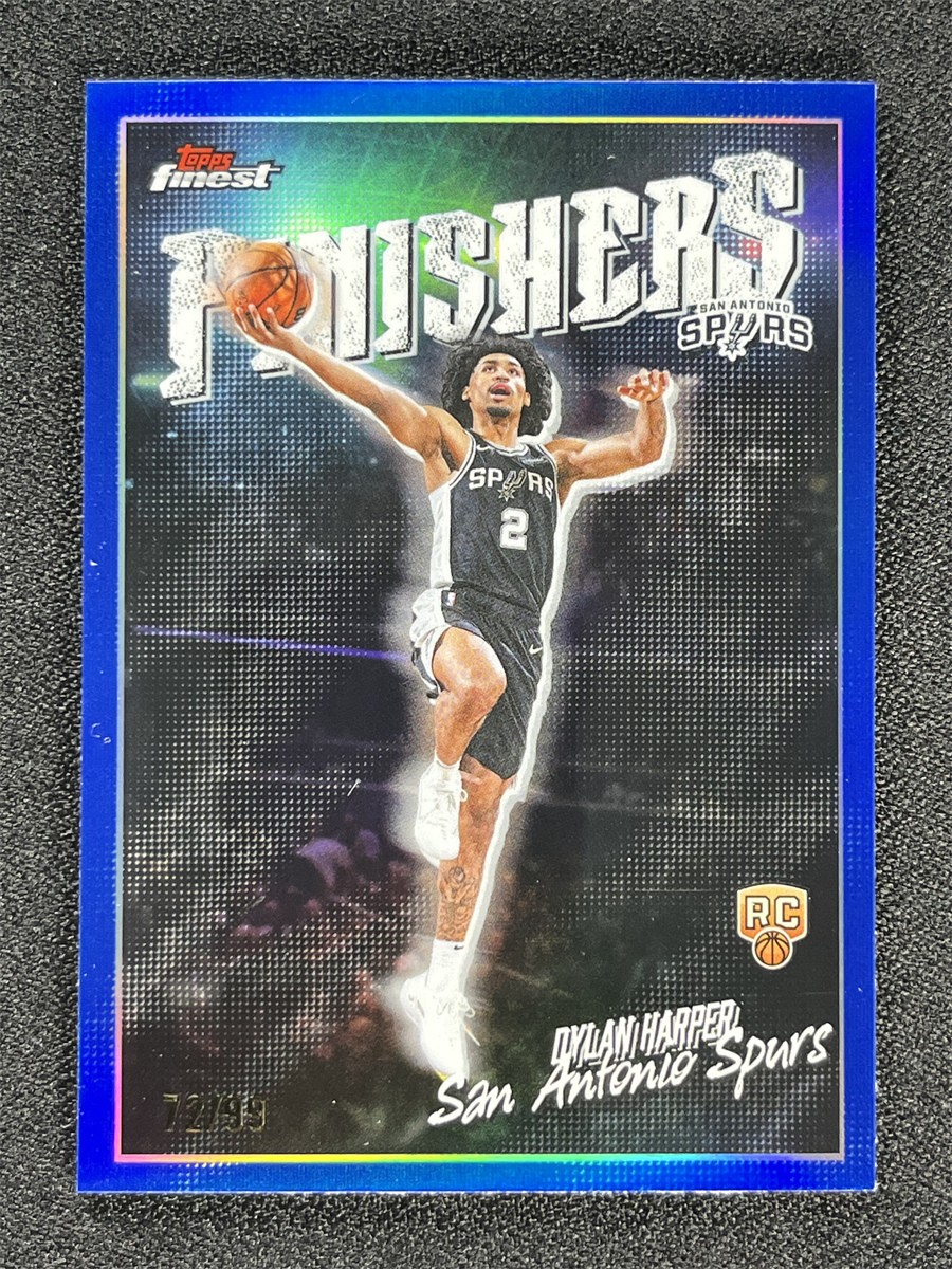 2025-26 Topps Finest Dylan Harper #FI-9 Blue Refractor Finishers RC Rookie /99