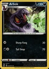 Pokemon TCG Card Arbok Darkness Normal Champion's Path CHP 34/73