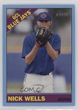 2015 Topps Heritage Minor League Edition Blue Border Nick Wells #146 0c4