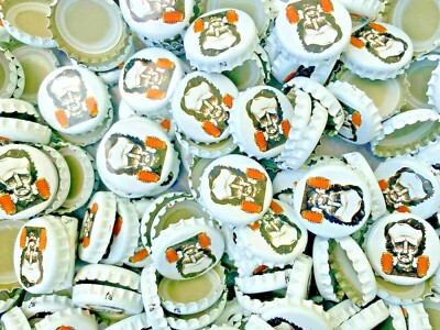 50 ((Poe [White] Raven Brewing)) Beer Bottle Caps (No Dents). Free Shipping