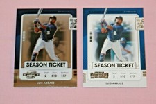LUIS ARRAEZ LOT OF 2  2021 CONTENDERS OPTIC SEASON TICKET & BASE #10 TWINS